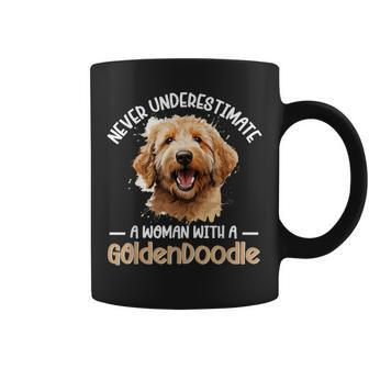 Goldendoodle Dog Breed Pet Never Underestimate A Woman Coffee Mug - Seseable