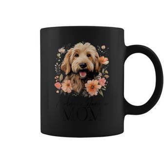 Goldendoodle Mom Dog Momintage Style Floral Floral Gray Tassen - Geschenkecke