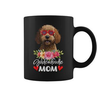 Goldendoodle Mom Mama Sunglasses Flower Dog Lover Owner Coffee Mug - Seseable