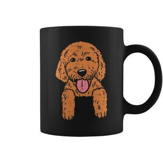 Goldendoodle Pocket Cute Dog Pet Lover Owner Women Coffee Mug - Monsterry