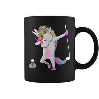 Golf Dabbing Unicorn Dab Dance Coffee Mug - Monsterry CA