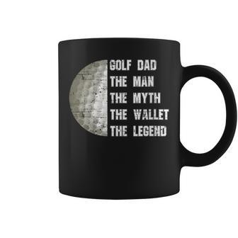 Golf Dad The Man The Myth The Wallet Father's Day Dad Golfer Coffee Mug - Thegiftio UK