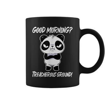 Good Morning Sarcasm Graphic Adult Grumpy Panda Coffee Mug - Thegiftio UK