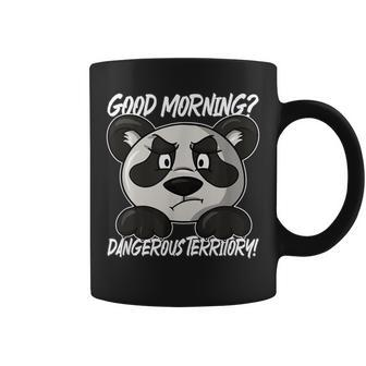 Good Morning Graphic Sarcasm Adult Grumpy Panda Coffee Mug - Thegiftio UK