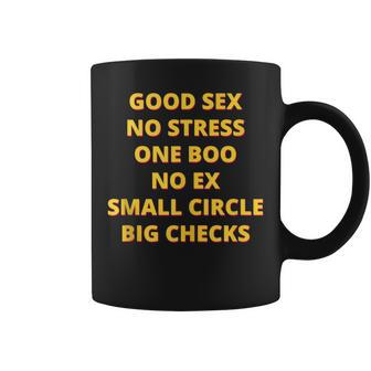 Good Sex No Stress One Boo No Ex Coffee Mug | Crazezy