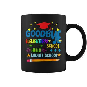 Goodbye Elementary Hello Middle School Graduation 2024 Coffee Mug - Thegiftio UK