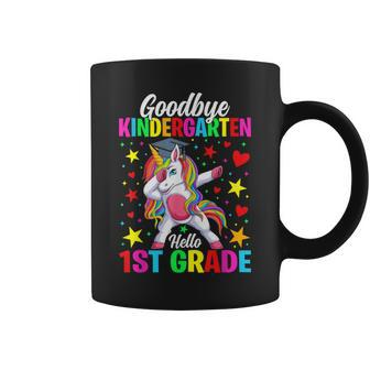Goodbye Kindergarten Hello 1St Grade Graduation Unicorn Girl Coffee Mug - Monsterry AU