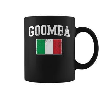 Goomba Italian Flag Italia Italy Vintage Distressed Coffee Mug - Monsterry