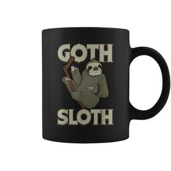 Goth Sloth Gothic Emo Cute Sloths Coffee Mug - Thegiftio UK