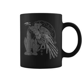 Gothic Raven Black Animal Spooky Bird Crystals Crow Coffee Mug - Thegiftio UK