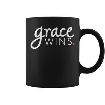 Grace Wins Christian For Of Faith Who Love Jesus Coffee Mug - Monsterry AU