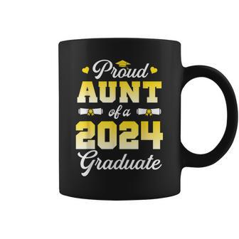 Graduate Senior 2024 Proud Aunt Of A 2024 Graduate Coffee Mug - Seseable