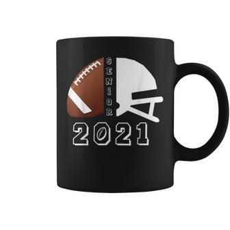 Graduate Senior Class 2021 Graduation Football Player Coffee Mug - Monsterry