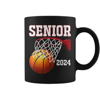 Graduate Senior Class Of 2024 Basketball Player Graduation Coffee Mug | Mazezy