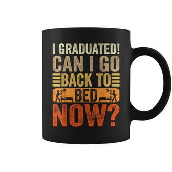 I Graduated Can I Go Back To Bed Now School Graduation Coffee Mug - Monsterry UK