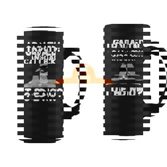 I Graduated Can I Go Back To Bed Now Graduation Him Her Coffee Mug | Mazezy