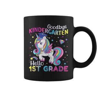 Graduation 2024 Goodbye Kindergarten Hello 1St Grade Unicorn Coffee Mug - Monsterry DE