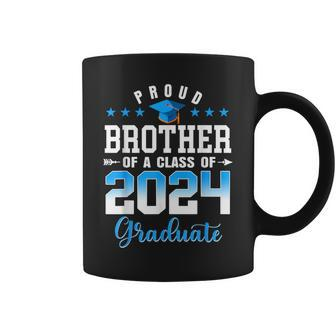 Graduation 2024 Proud Brother Of A Class Of 2024 Graduate Coffee Mug - Monsterry