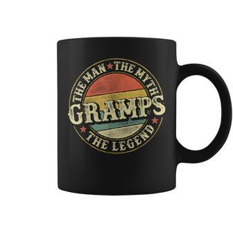 Gramps The Man The Myth The Legend Father's Day Grandfather Coffee Mug - Monsterry CA