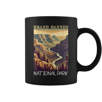 Grand Canyon National Park Vintage Hiking Camping Vacation Coffee Mug - Seseable