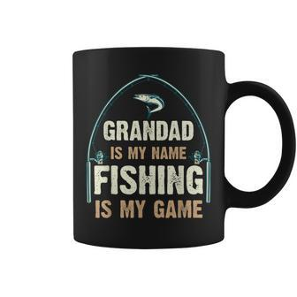 Grandad Fishing Game For Fisherman Hobbyist Grandfather Coffee Mug - Thegiftio UK