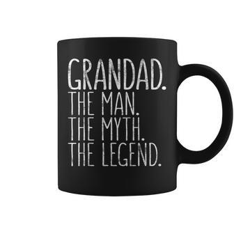 Grandad The Man The Myth The Legend Father's Day Coffee Mug - Monsterry