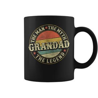 Grandad The Man The Myth The Legend Father's Day Grandfather Coffee Mug - Monsterry DE
