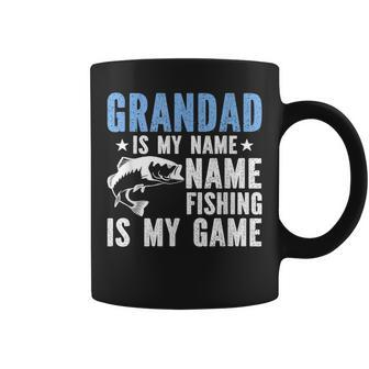 Grandad Is My Name Fishing Is My Game Coffee Mug - Seseable