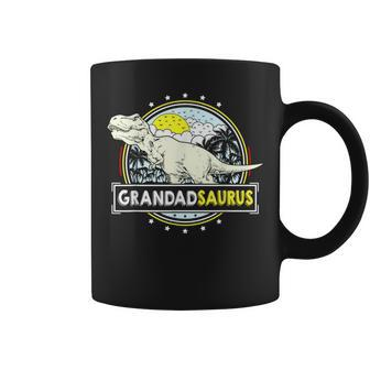 Grandadsaurus For Grandpa Fathers Day T Rex Dinosaur Coffee Mug - Monsterry DE