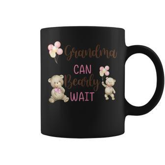 Grandma We Can Bearly Wait Gender Neutral Baby Shower Coffee Mug - Monsterry
