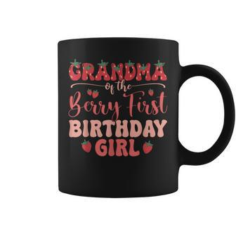 Grandma Of The Berry First Birthday Girl Strawberry Family Coffee Mug - Seseable