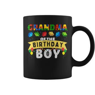 Grandma Of The Birthday Boy Building Blocks Master Builder Coffee Mug - Seseable
