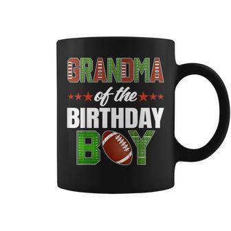 Grandma Of The Birthday Boy Family Football Party Decoration Coffee Mug - Monsterry DE
