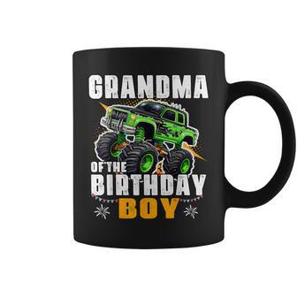 Grandma Of The Birthday Boy Monster Truck Birthday Family Coffee Mug | Mazezy CA
