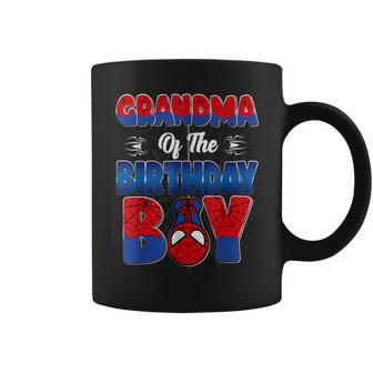 Grandma Of The Birthday Boy Spider Family Matching Coffee Mug | Mazezy AU