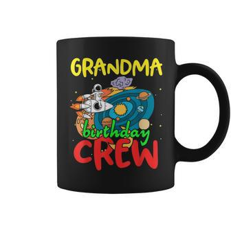 Grandma Birthday Crew Outer Space Planets Universe Party Coffee Mug - Monsterry AU