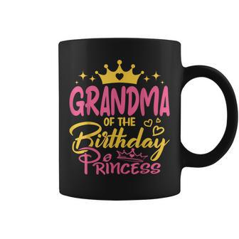 Grandma Of The Birthday Princess Girls Party Family Matching Coffee Mug | Mazezy UK