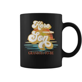 Grandma Here Comes The Son Baby Shower Family Matching Coffee Mug - Monsterry