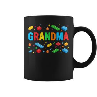 Grandma Master Builder Building Bricks Blocks Family Coffee Mug - Monsterry