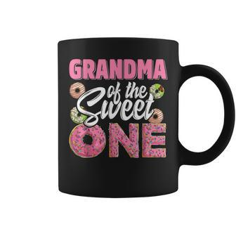 Grandma Of The Sweet One Birthday 1St B-Day Donut One Party Coffee Mug - Seseable