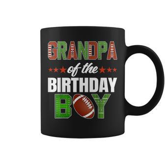 Grandpa Of The Birthday Boy Family Football Party Decoration Coffee Mug - Monsterry AU