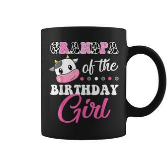 Grandpa Of The Birthday Girl Family Matching Farm Cow Coffee Mug | Seseable CA