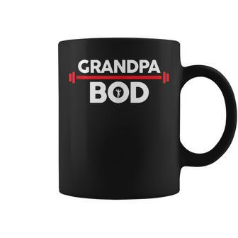 Grandpa Bod Weightlifter Gag Exercise Gym Coffee Mug - Monsterry