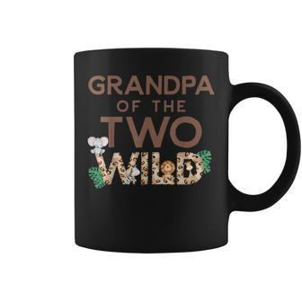 Grandpa Of The Two Wild Animal Safari 2Nd Birthday Theme Coffee Mug - Monsterry
