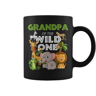Grandpa Of The Wild One Zoo Birthday Safari Jungle Animal Coffee Mug | Mazezy UK