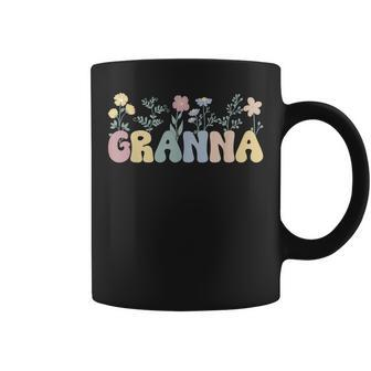Granna Flowers Granna Grandmother Granna Grandma Coffee Mug - Seseable