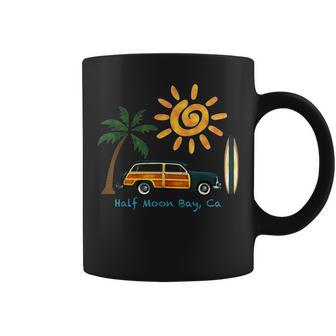 Great Beach Woodie Surf For Half Moon Bay Coffee Mug - Monsterry UK