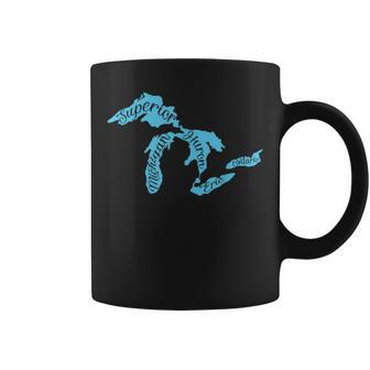 Great Lakes Michigan Detroit Michigan Great Lakes Coffee Mug - Monsterry CA