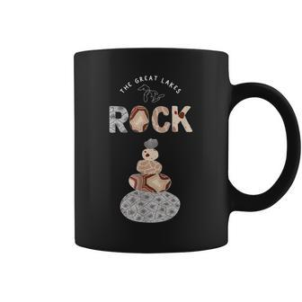 Great Lakes Rock Colored Rock Stack Petoskey Stone Agate Coffee Mug - Monsterry CA