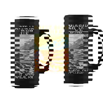 Great Sand Dunes National Park Retro Hiking Camping Vacation Coffee Mug - Thegiftio